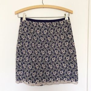 NEW J. Crew flounce skirt‎ with floral embroidery 0